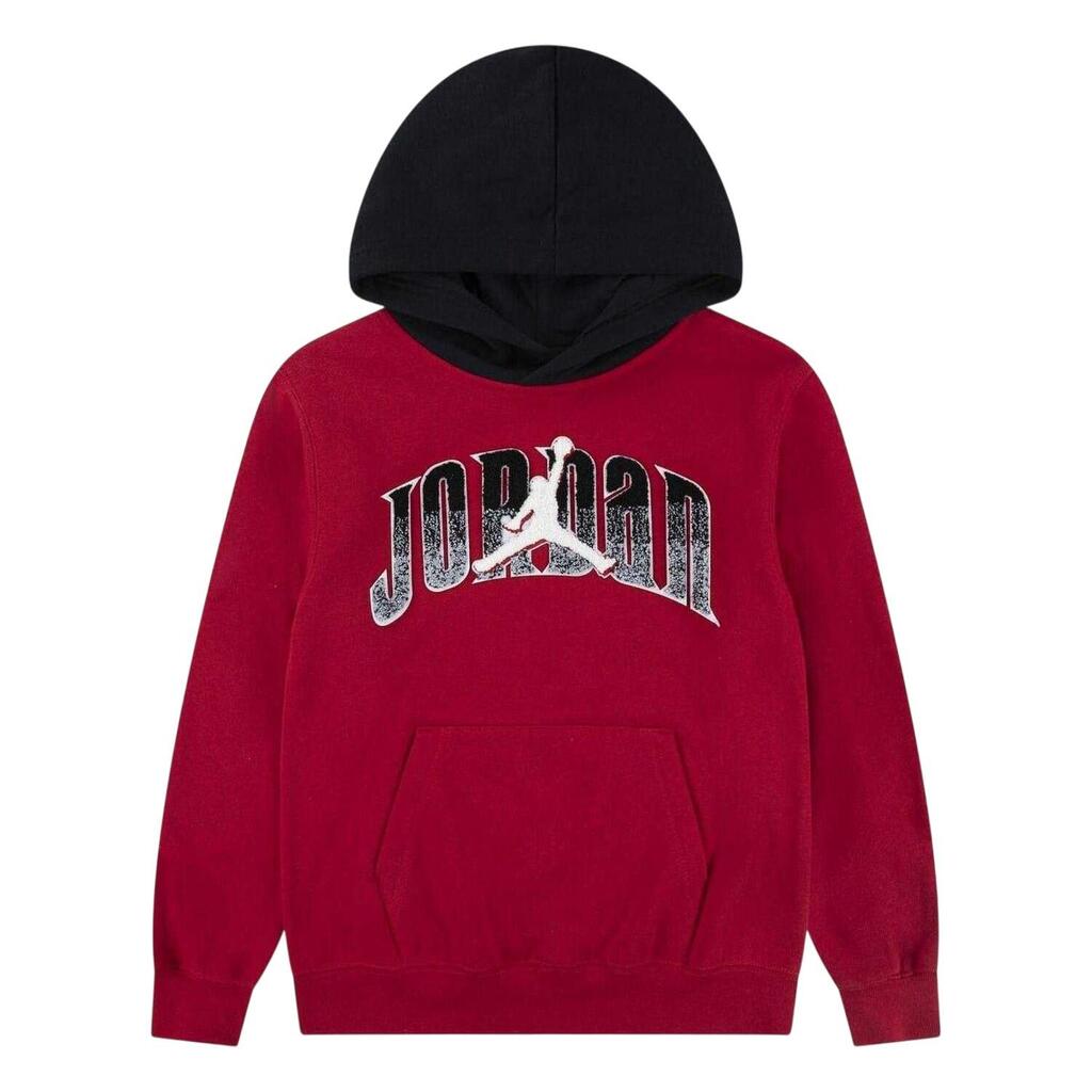 Childrens/Kids Air Jordan Fleece Pullover Hoodie (Red)