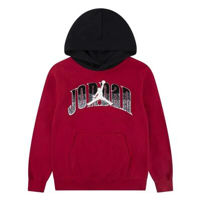 Air jordan fleecehoodie voor kinderen (rood)