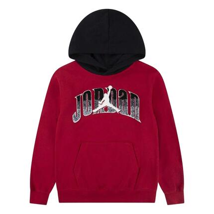 Air Jordan fleecehoodie voor kinderen (Rood)