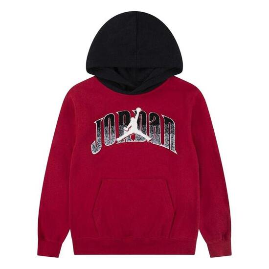 Air Jordan fleecehoodie voor kinderen (Rood)