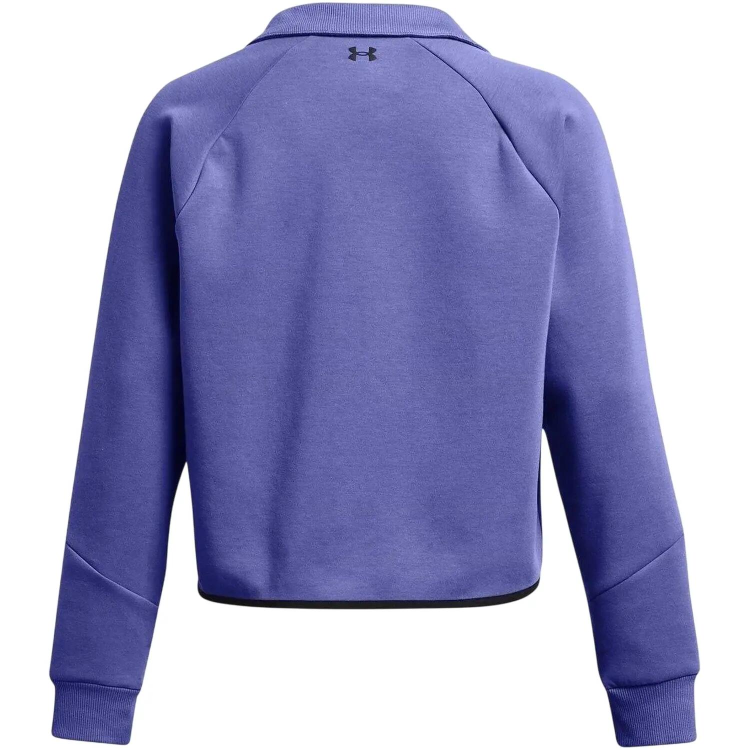Felpa Boxy Collare Donna Under Armour Viola 2/6