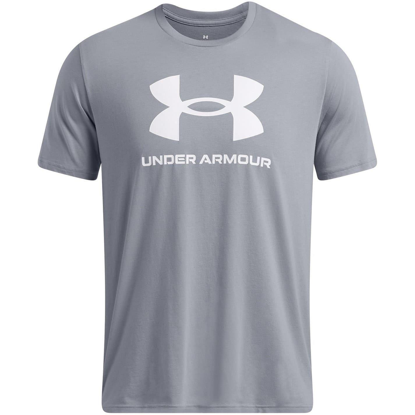 Camiseta Sportstyle de Rendimiento Ejercicio para Hombre Gris 2/6
