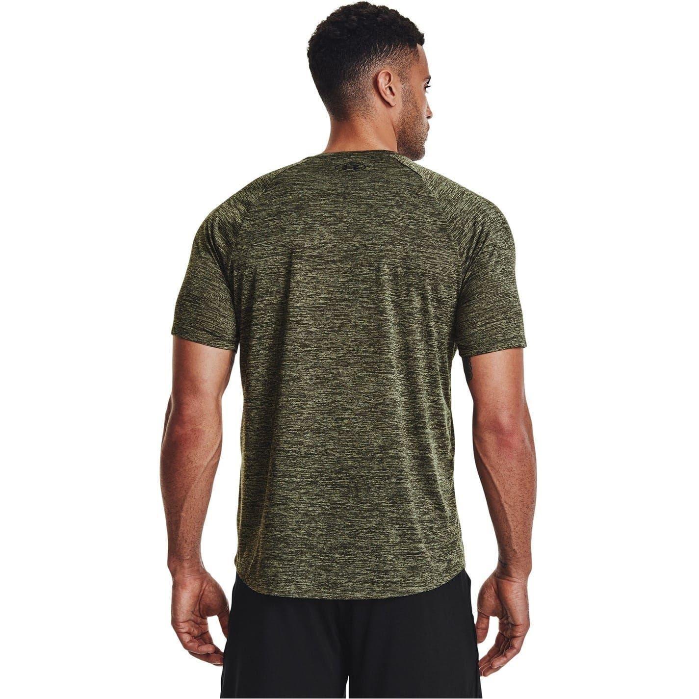 Camiseta Tech 2.0 Diseño Mezcla de Manga Corta para Hombre Verde Marino OD 2/7