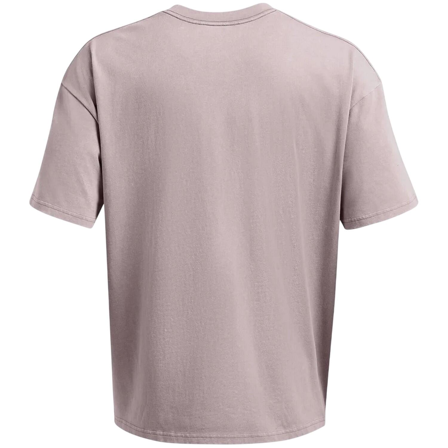 Maglietta Oversize Lavato Logo Uomo Under Armour Alba Grigia 2/4