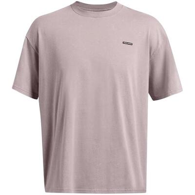 Heren gewassen logo oversized tshirt (grijze dageraad)