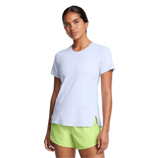 Maglietta Regolare Girocollo Donna Under Armour Launch Blu