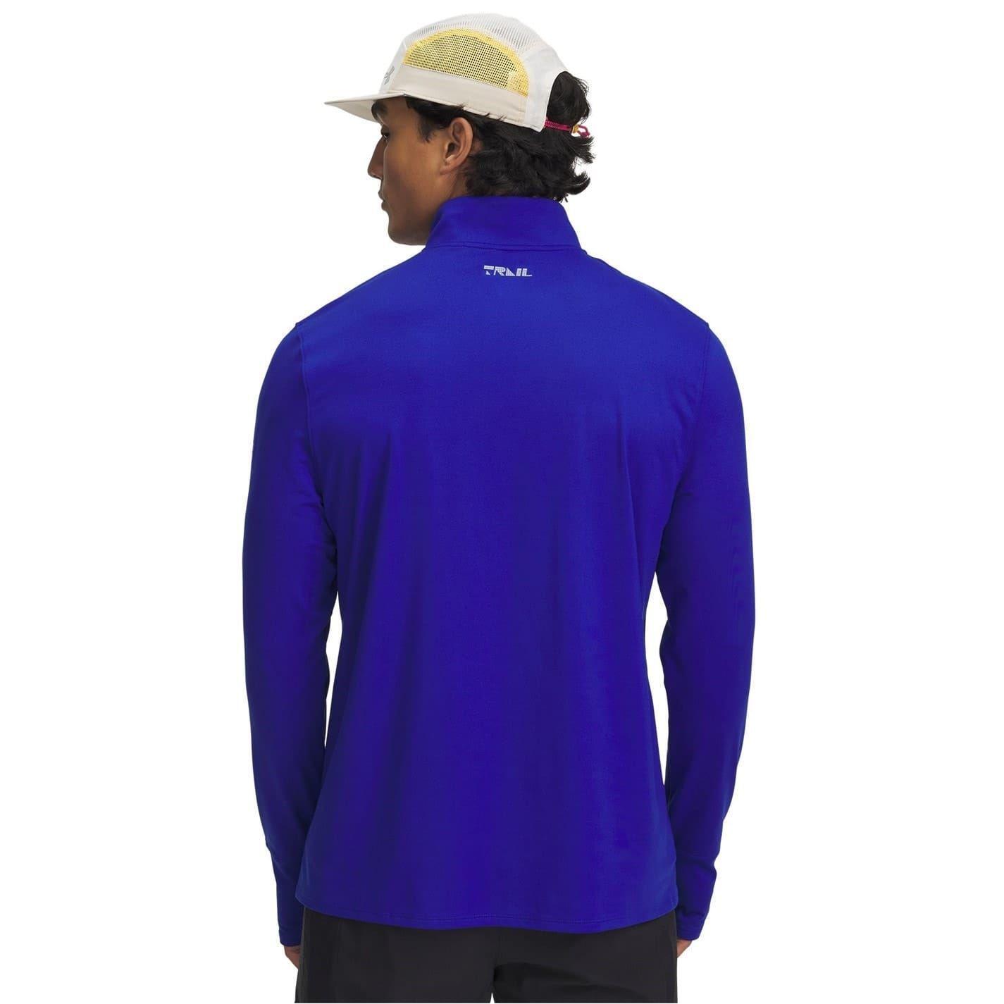 Maglietta Uomo Under Armour Launch Trail Blu 2/4