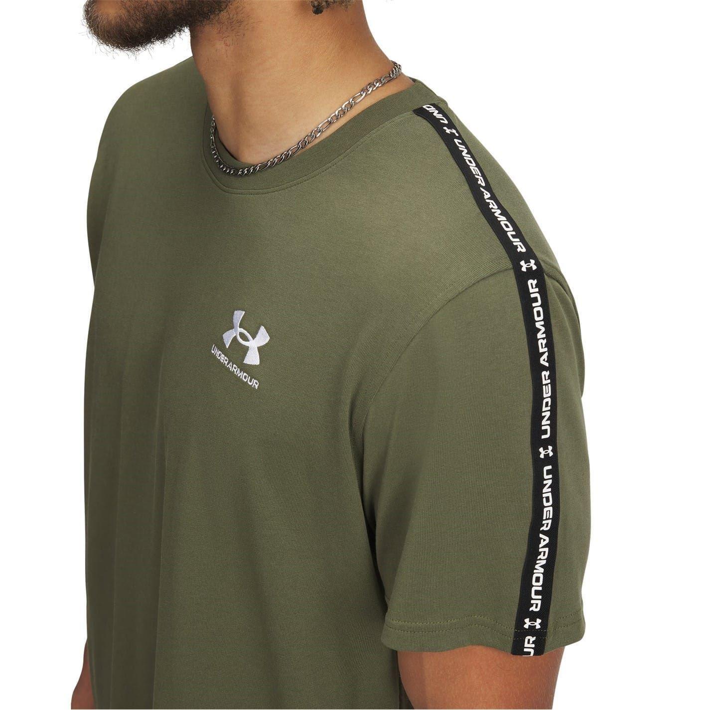 Maglietta Regolare Icona Girocollo Uomo Under Armour Verde Marino OD 3/3