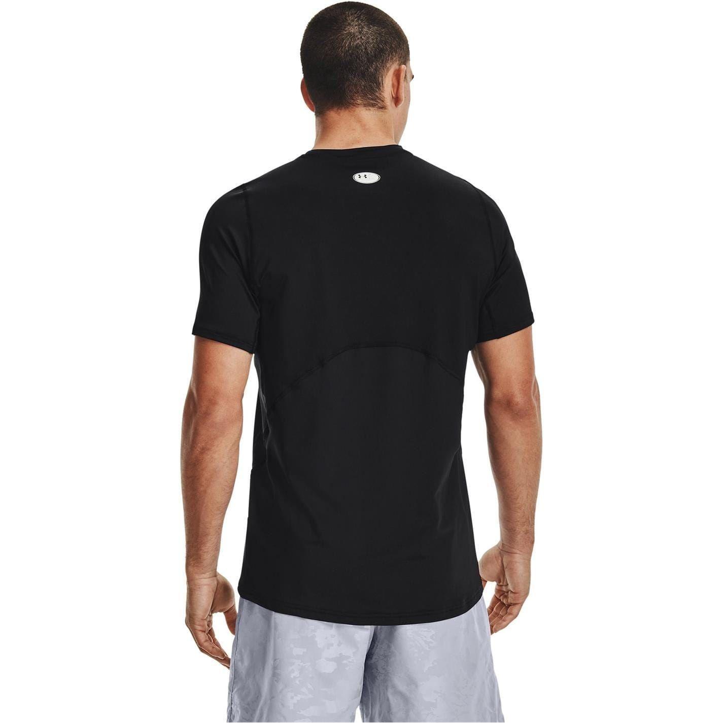 Maglietta Aderente HeatGear Pannello A Rete Uomo Under Armour Nero 3/7