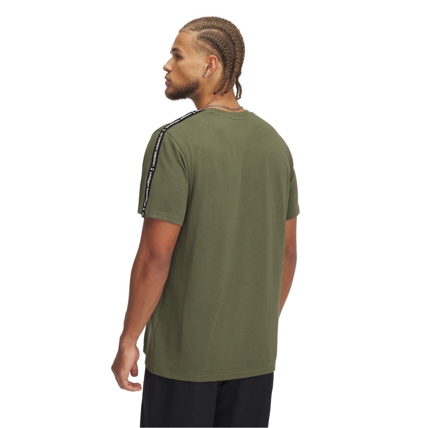 Maglietta Regolare Icona Girocollo Uomo Under Armour Verde Marino OD 2/3