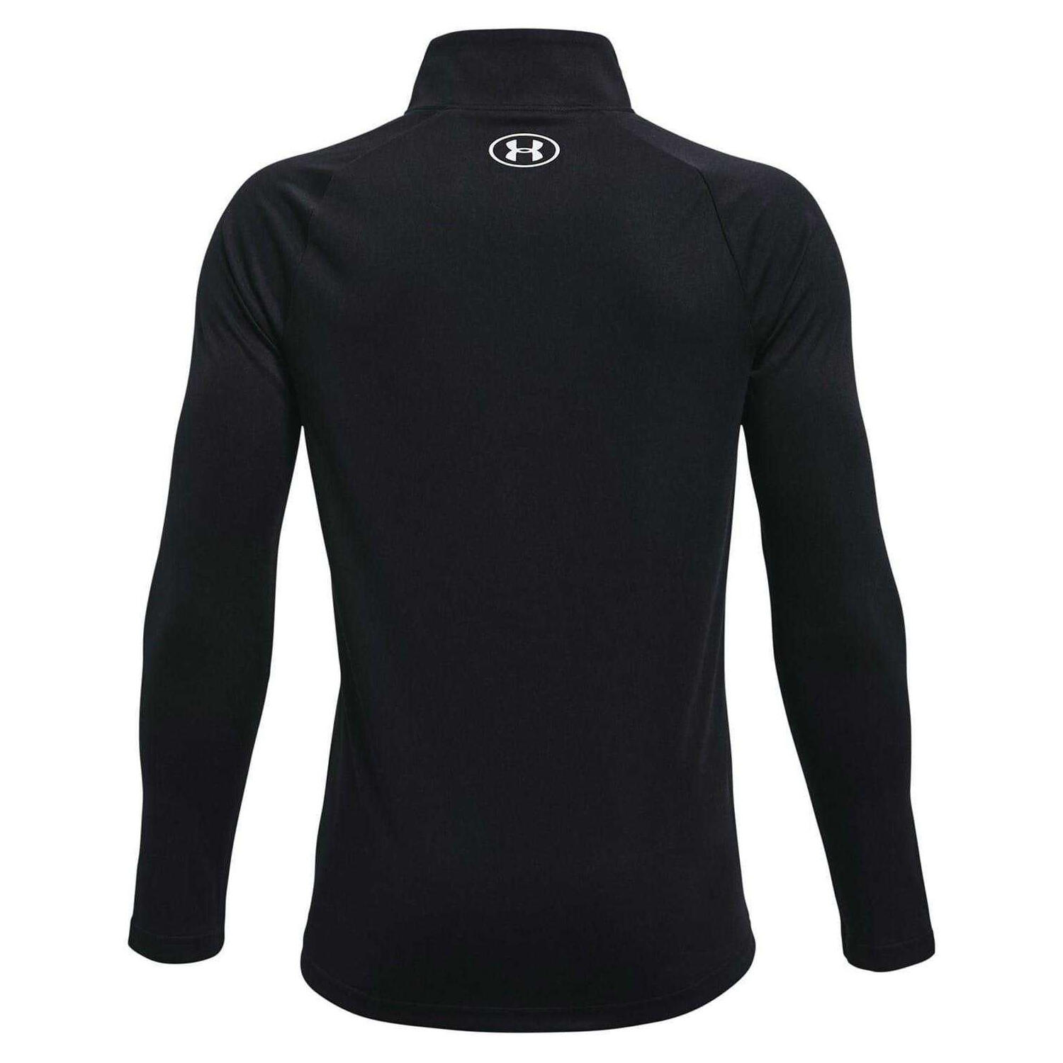 Giacca Da Tuta Mezza Cerniera Ragazzi Under Armour Tech 2.0 Nero Bianco 2/2