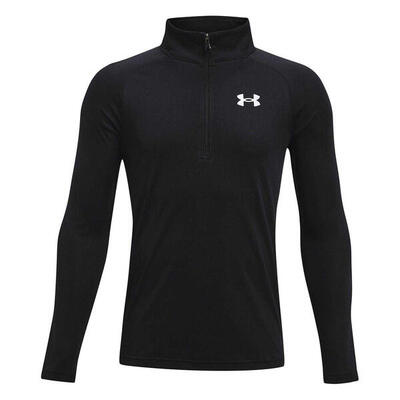 Jongens tech 2.0 half zip track top (zwart/wit)