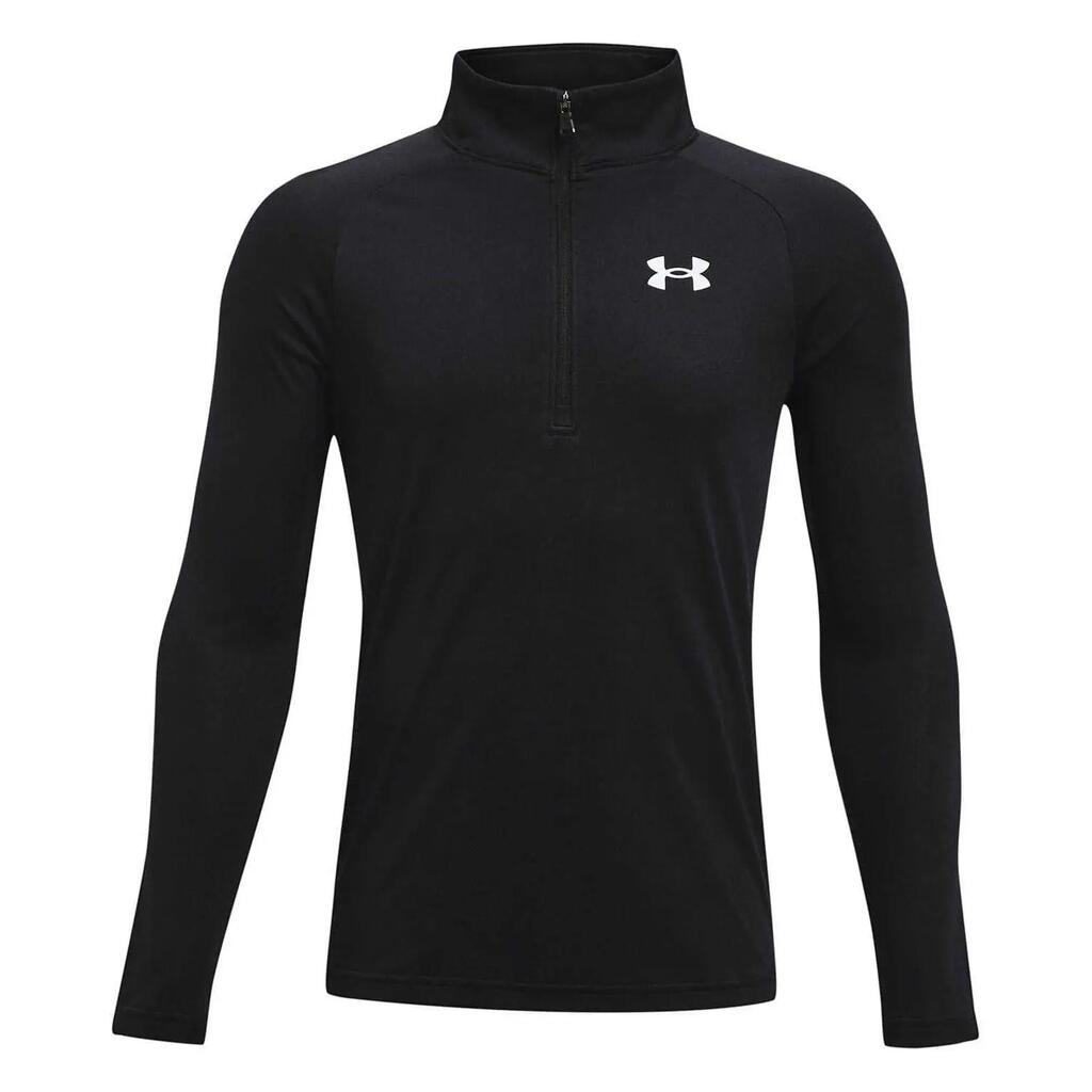 Boys Tech 2.0 Half Zip Track Top (Black/White)