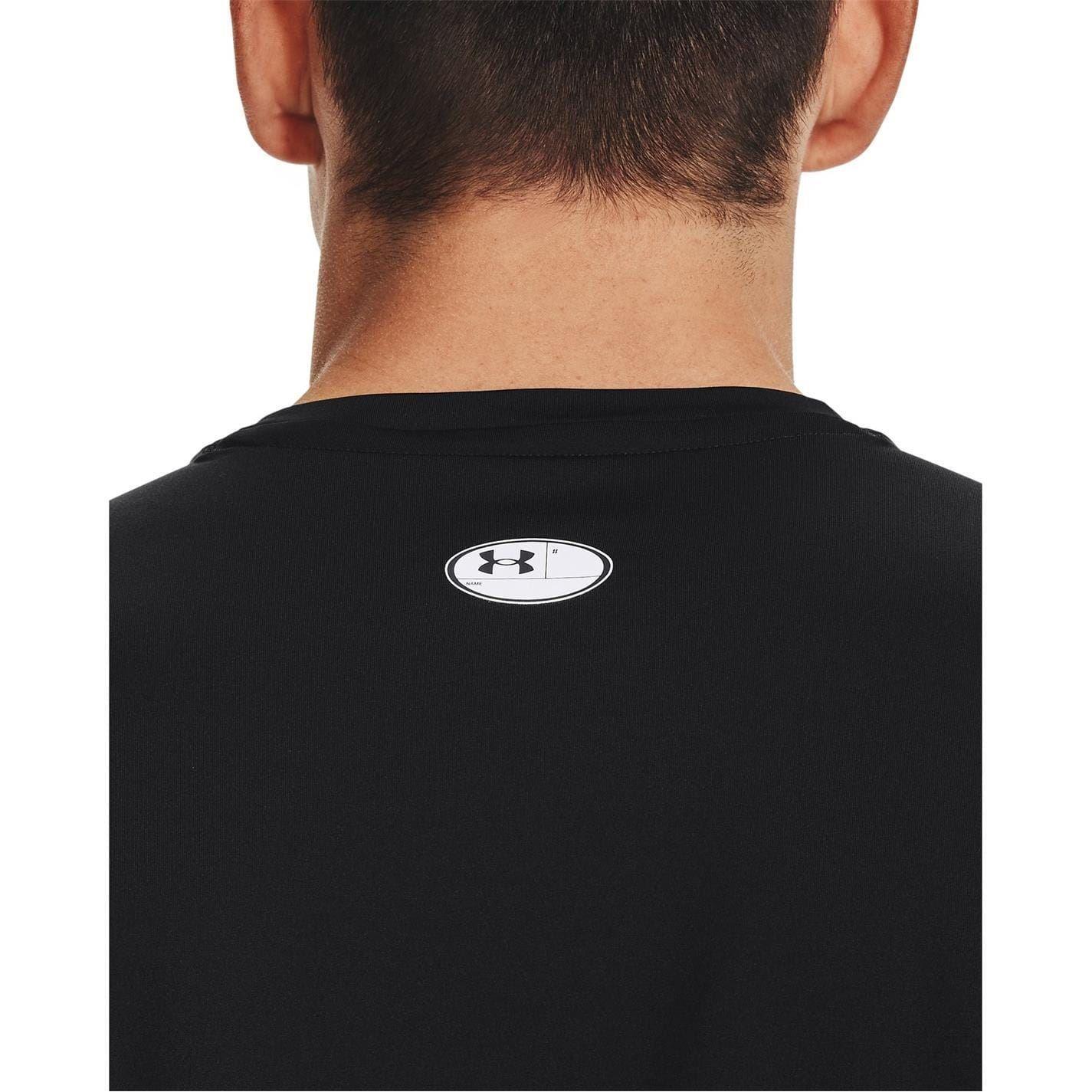Maglietta Aderente HeatGear Pannello A Rete Uomo Under Armour Nero 4/7