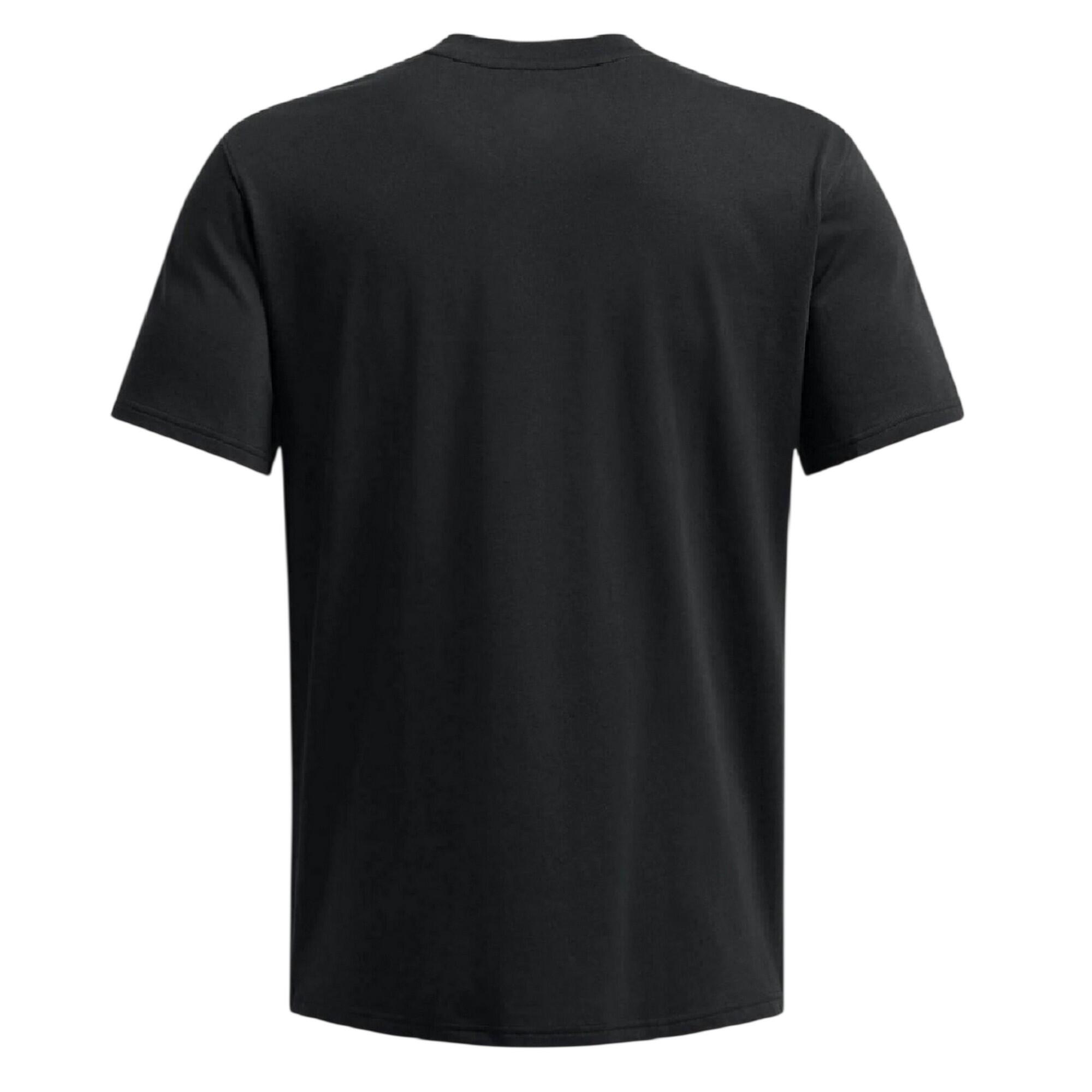 Camiseta Curry Diseño Logotipo para Hombre Negro, Blanco 3/4