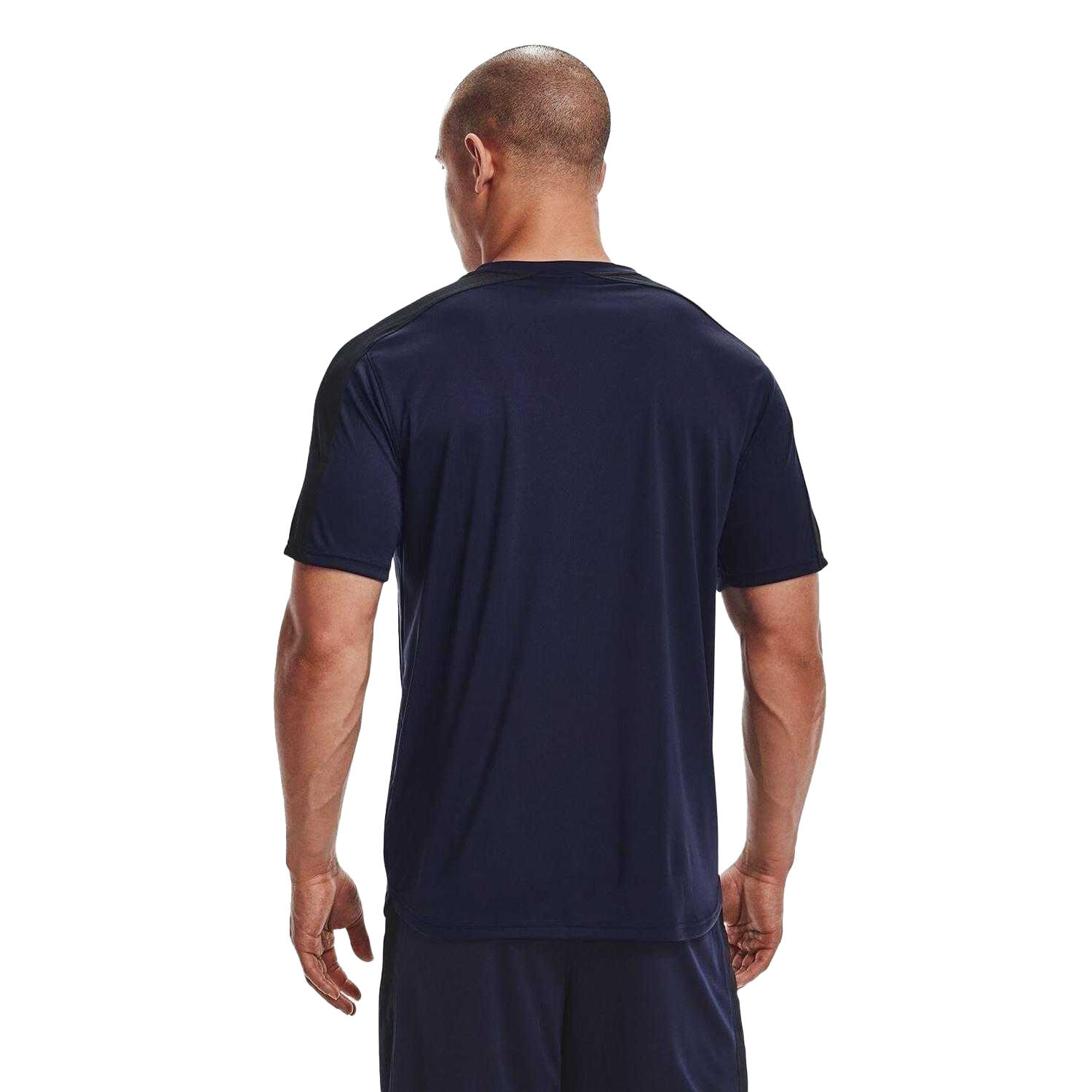 Top Allenamento Uomo Under Armour Challenger Blu Navy Bianco 3/4