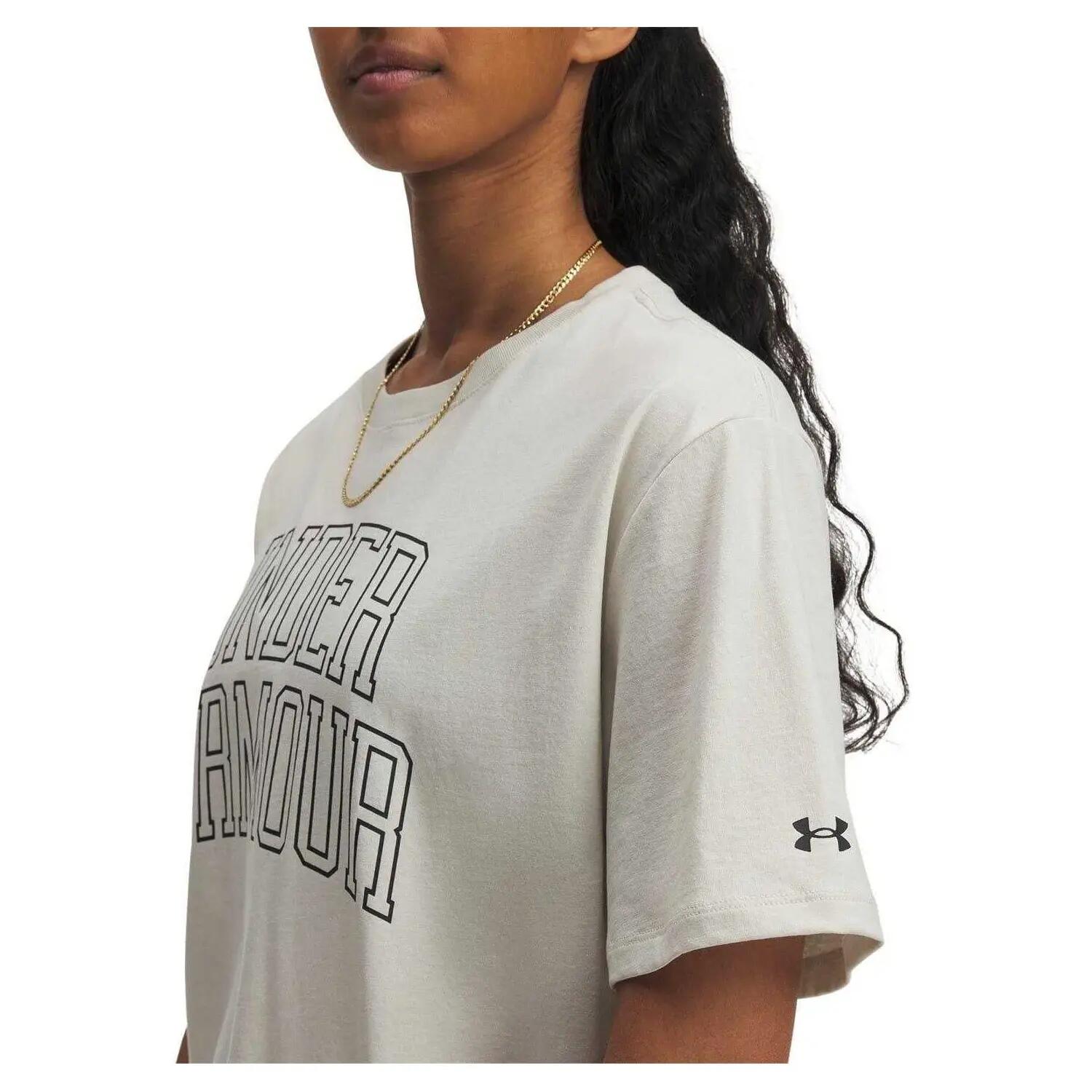Maglietta Vestibilità Rilassata Marchio Denominativo Donna Under Armour Campus 3/3
