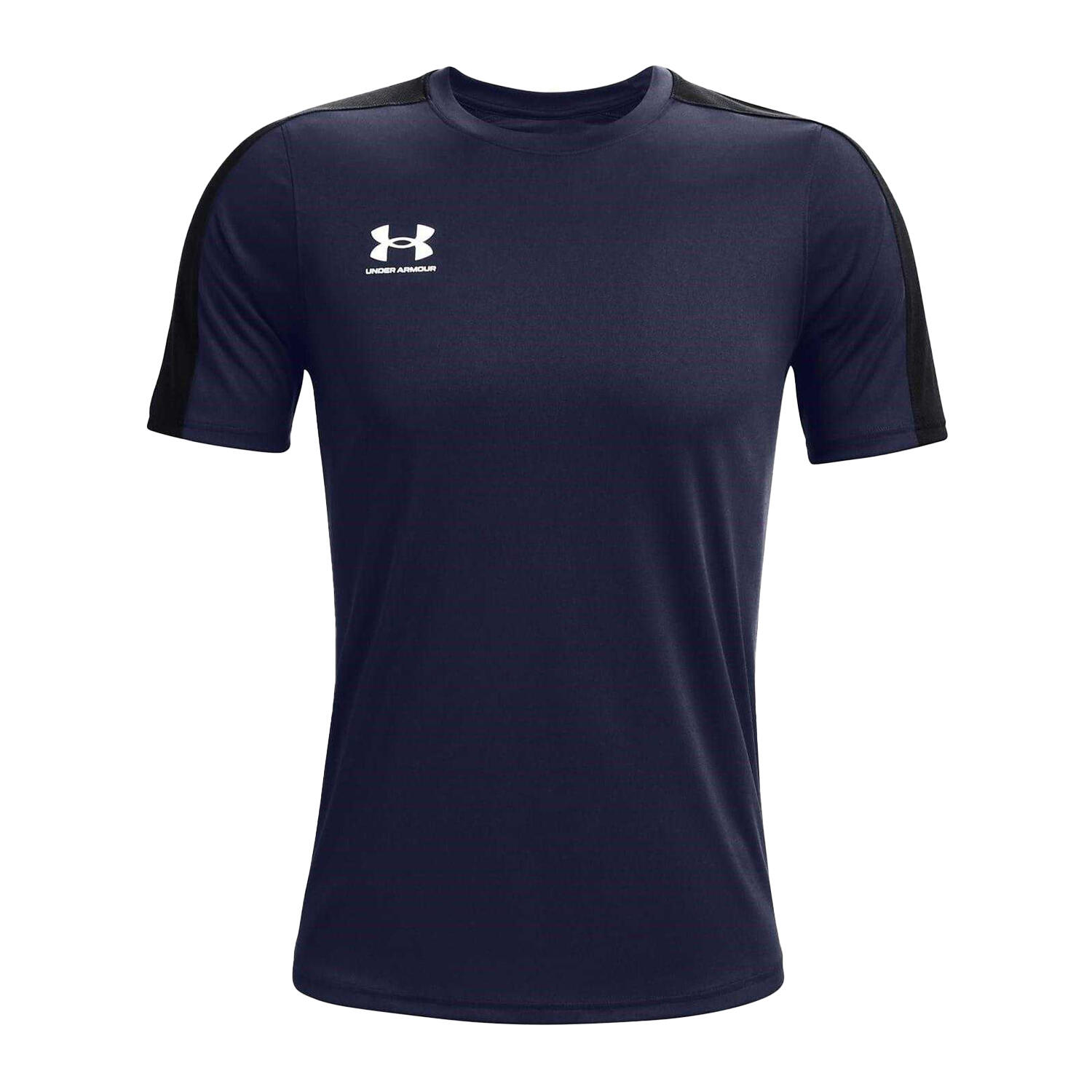 Top Allenamento Uomo Under Armour Challenger Blu Navy Bianco 2/4