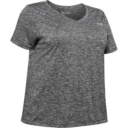 Camiseta Diseño Torcido para Mujer Negro