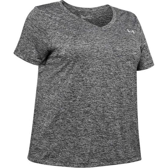 Camiseta Diseño Torcido para Mujer Negro