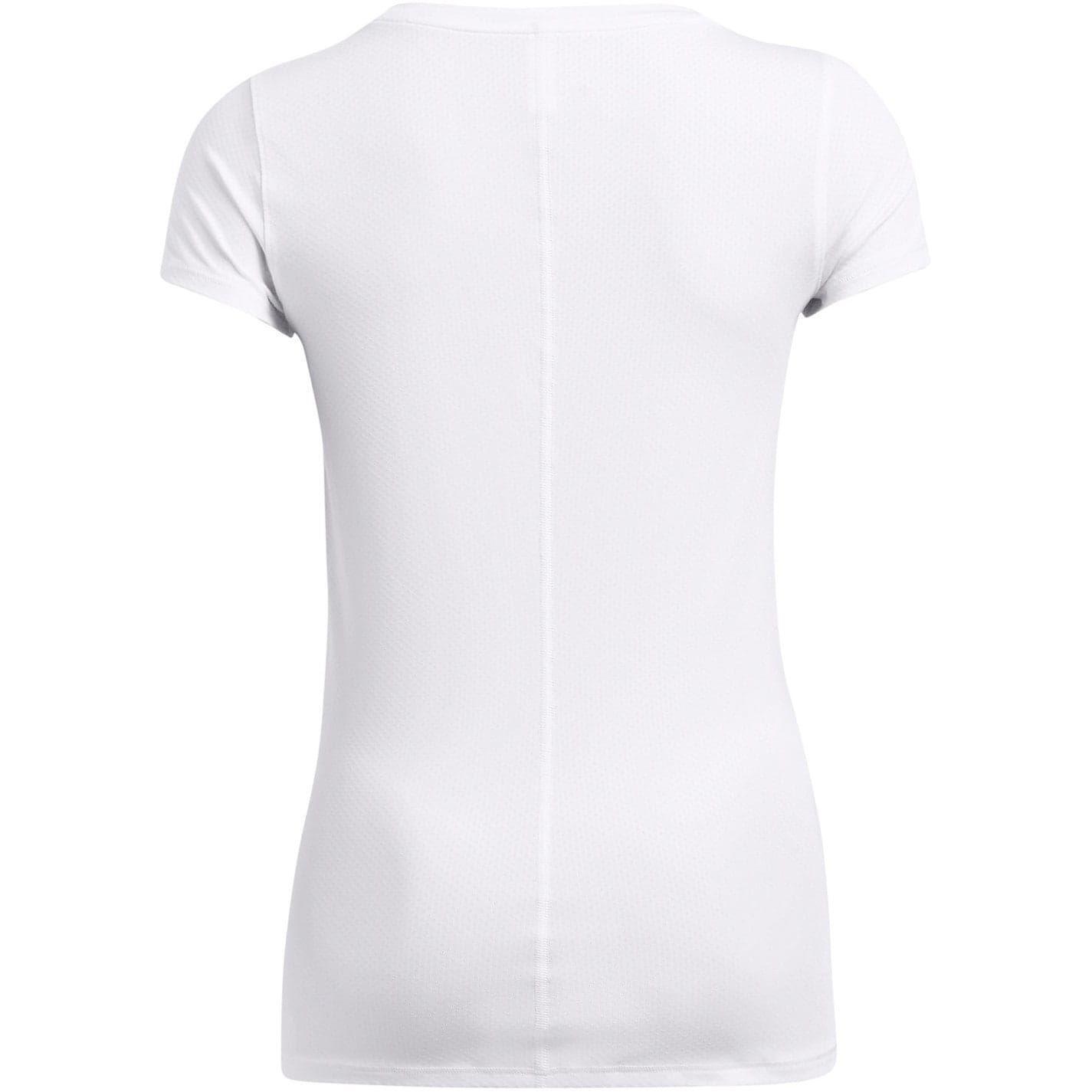 Dames Performance HeatGear Training Tshirt met korte mouwen (Wit) 4/4