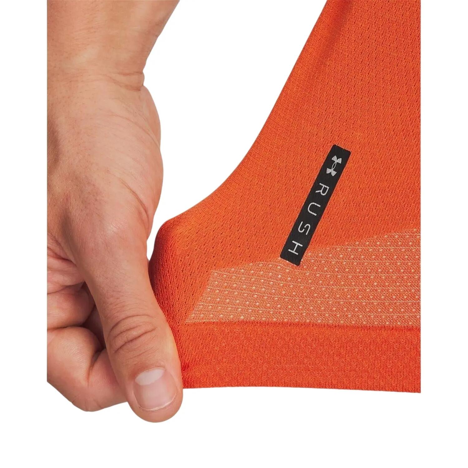 Maglietta Senza Cuciture Uomo Under Armour Vanish Elite Arancio 3/3