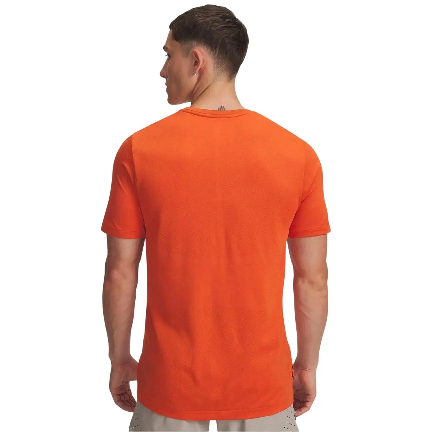 Maglietta Senza Cuciture Uomo Under Armour Vanish Elite Arancio 2/3