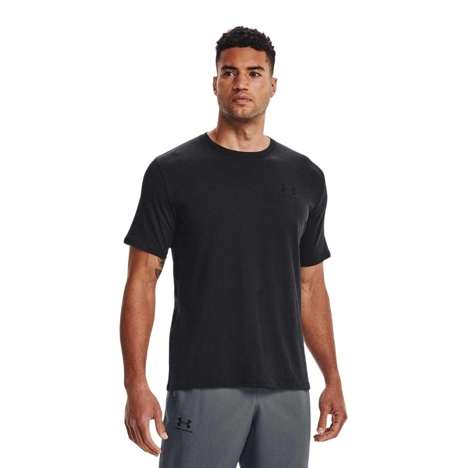 Maglietta Logo Sul Petto Uomo Under Armour Sportstyle Nero 3/7