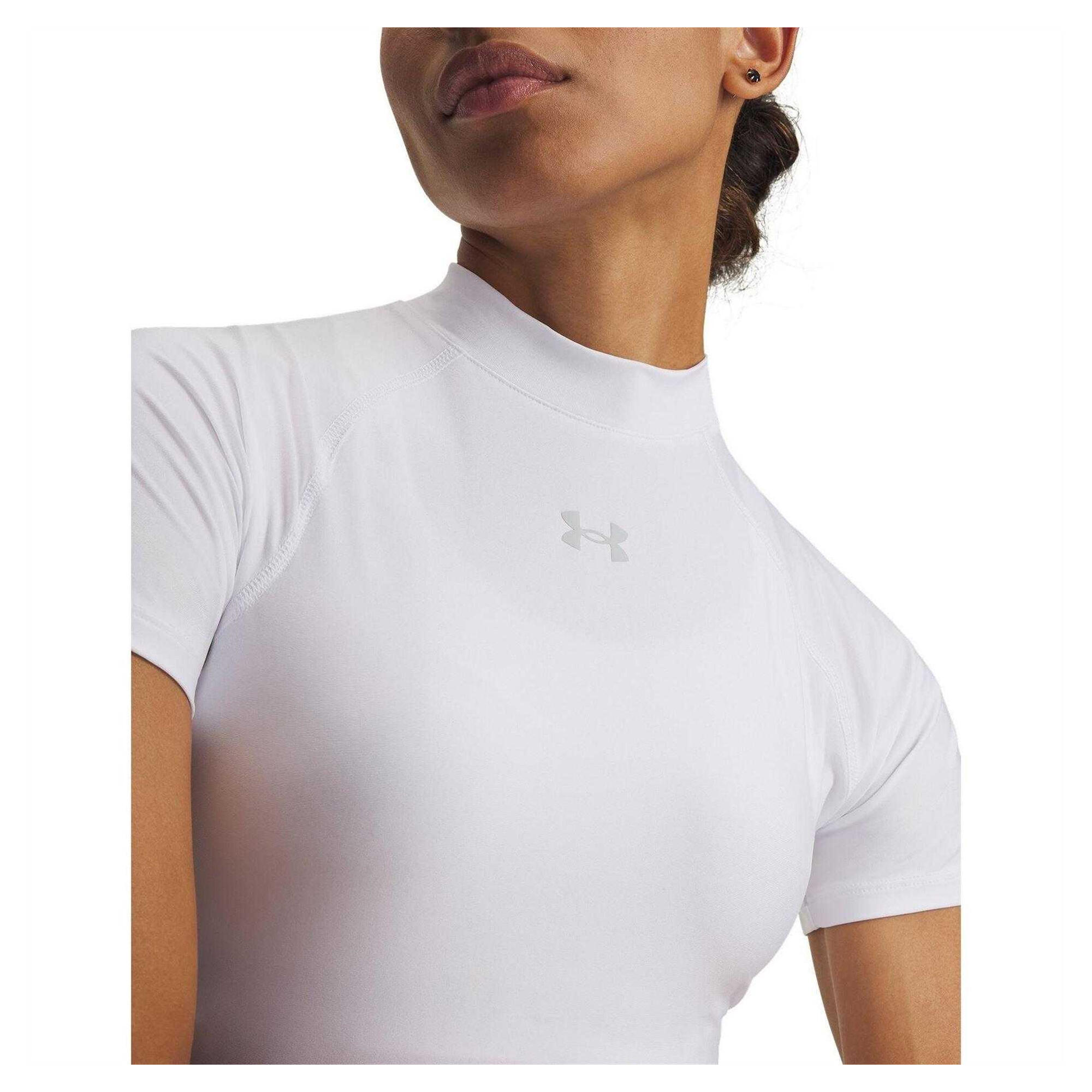 Maglietta Corta Donna Under Armour HeatGear Bianco 3/3