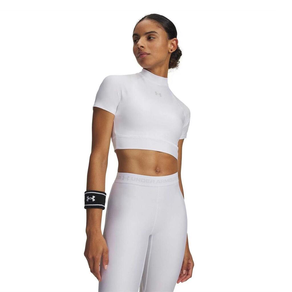 Womens/Ladies HeatGear Crop Top (White)