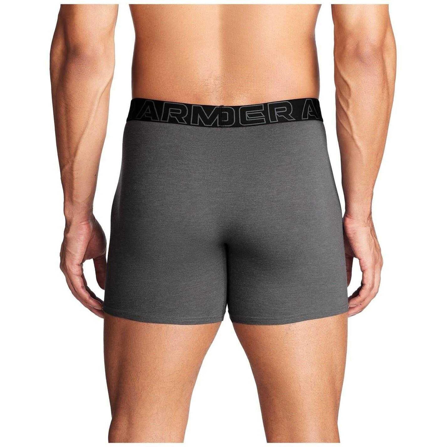 Boxerské Trenýrky UNDER ARMOUR PUA Performance Cotton 6“ (3 kusy) - červené 3/7