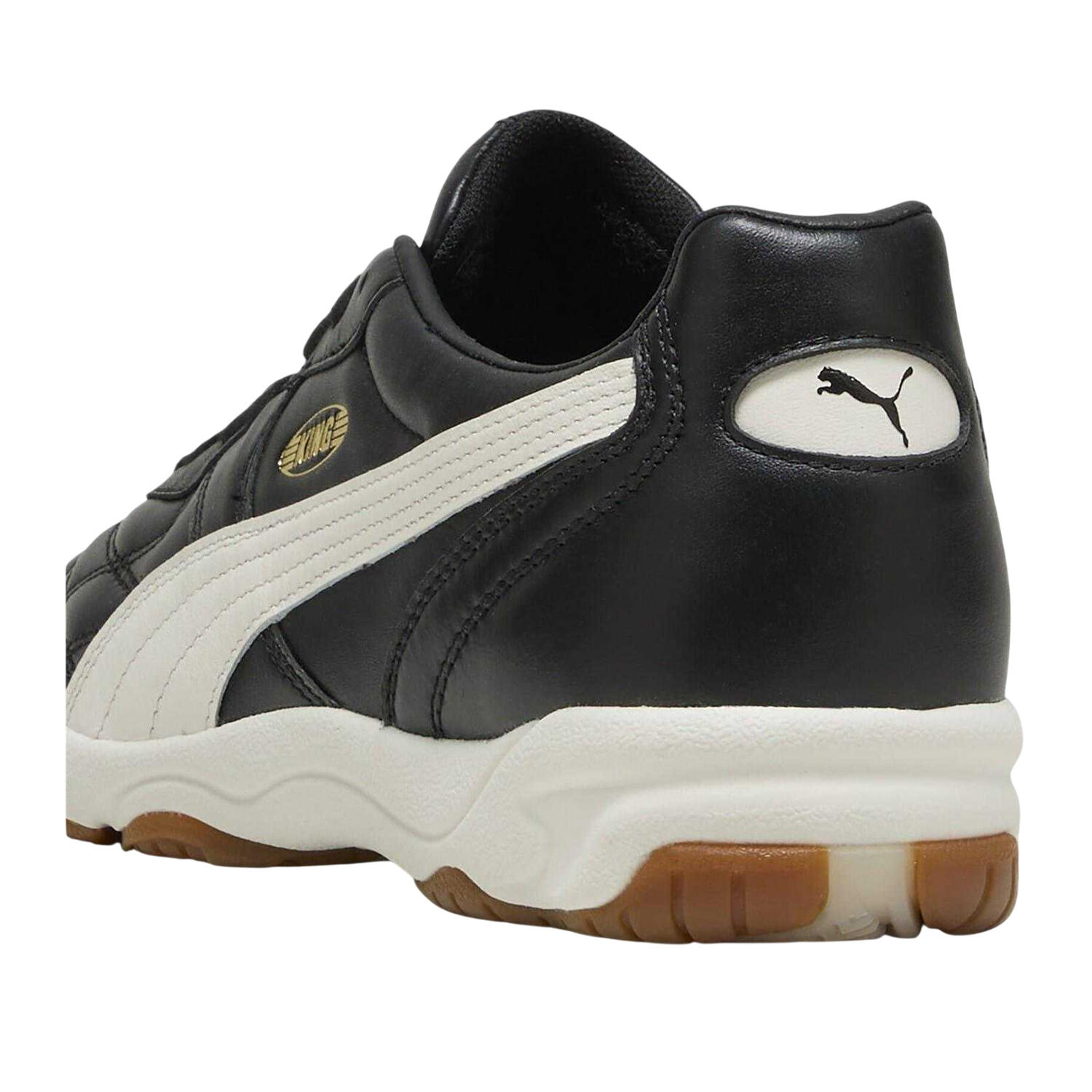 King Scarpe Da Indoor PelleDonna Puma Nero Bianco 2/7