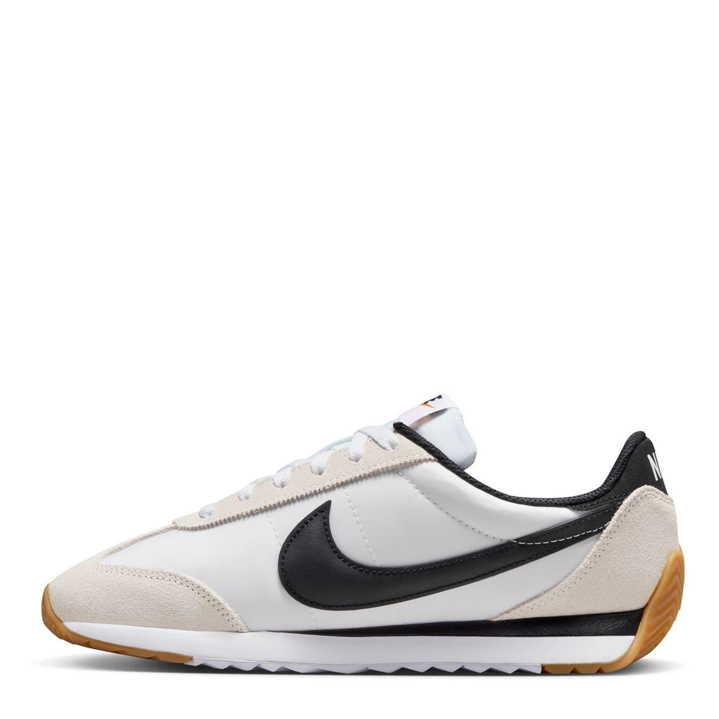 Zapatillas Deportivas de Ante Waffle Debut Cuña para Mujer Blanco, Negro 2/7