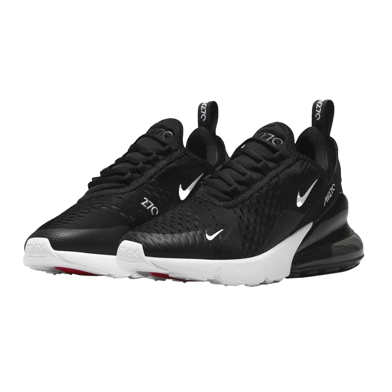Zapatillas Deportivas Air Max 270 React Diseño Swoosh para Niños/Niñas Negro, 4/5