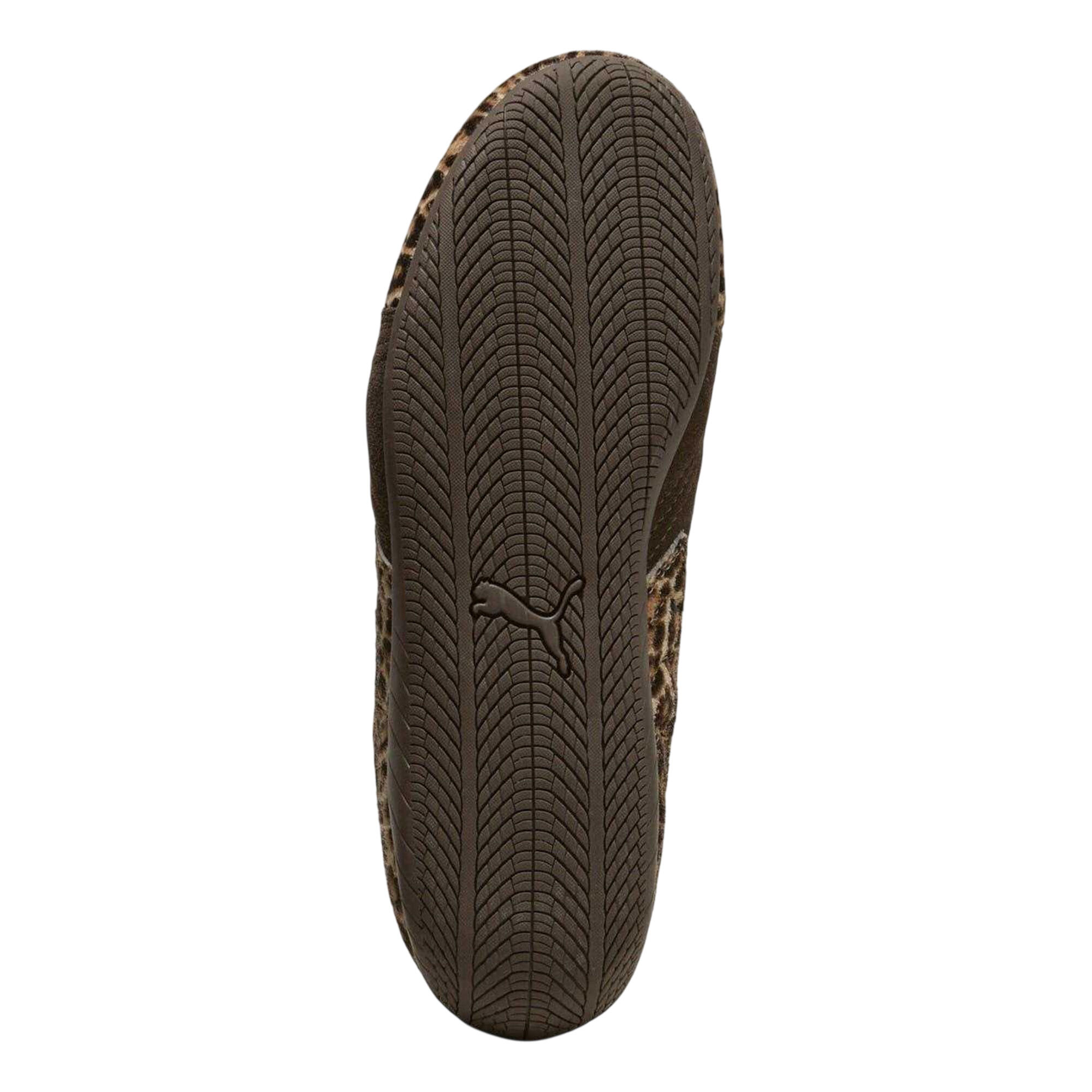 Womens/Ladies Speedcat Leopard Print Flat Trainers (Brown) 4/4