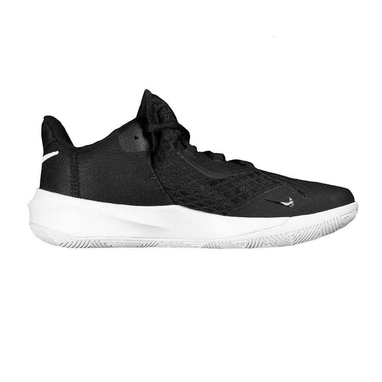 Scarpe Sportive PelleUomo Nike Hyperspeed Court Nero Bianco 3/4