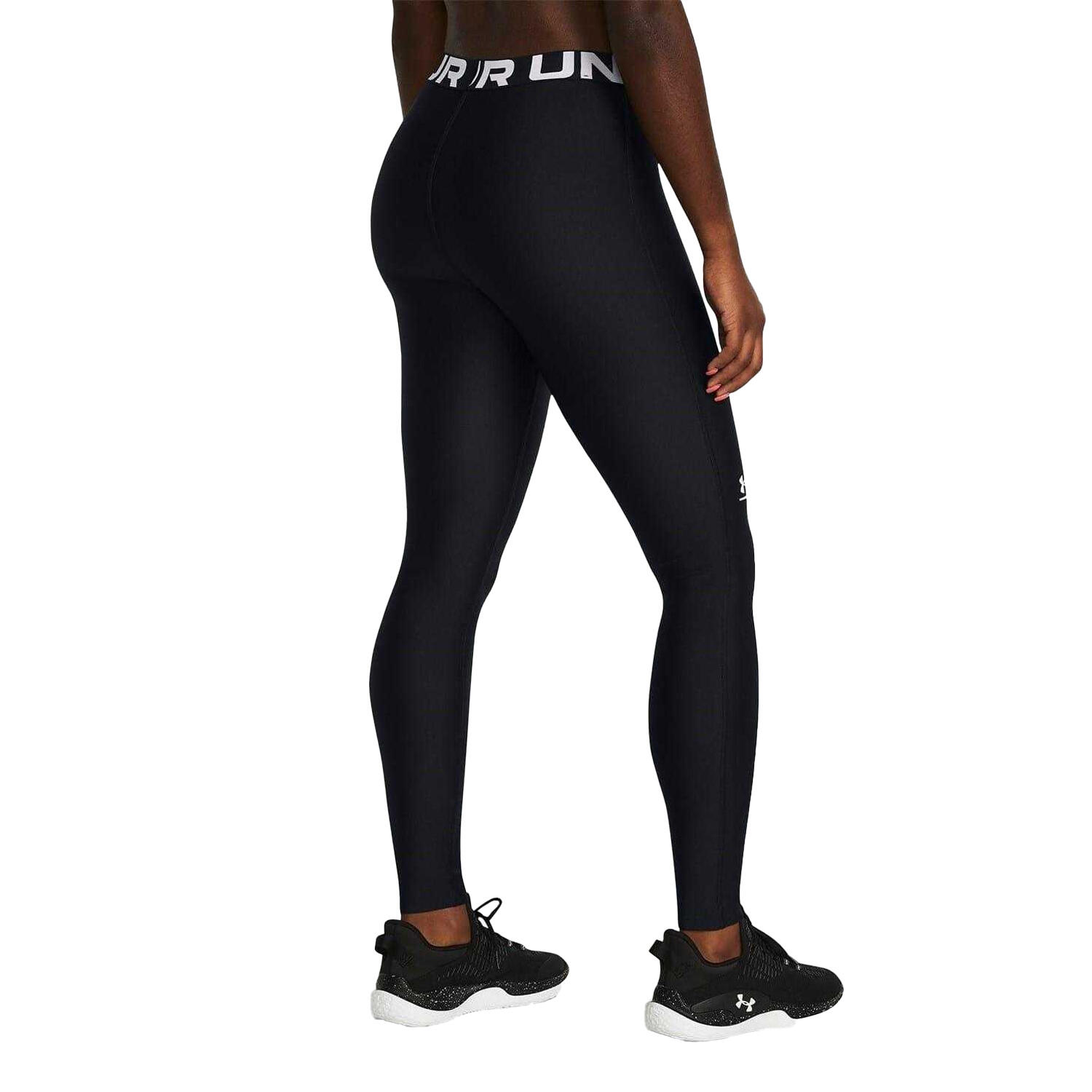 Dames HeatGear Leggings (Zwart) 4/5