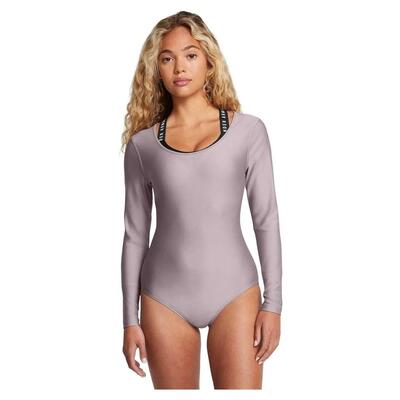 Vanish bodysuit met ronde hals en lange mouwen voor dames (grijs)