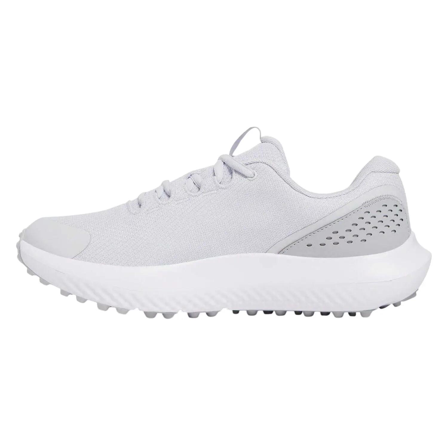 Lage leren golfschoenen voor heren (Grijs halo) 2/14