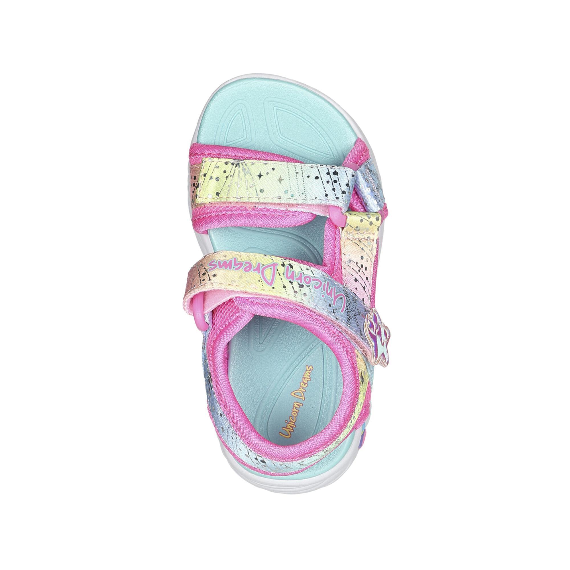 Sandalias Deportivas para Niña Skechers 302682N_PKMT Rosas con Cierre Adherente 3/5