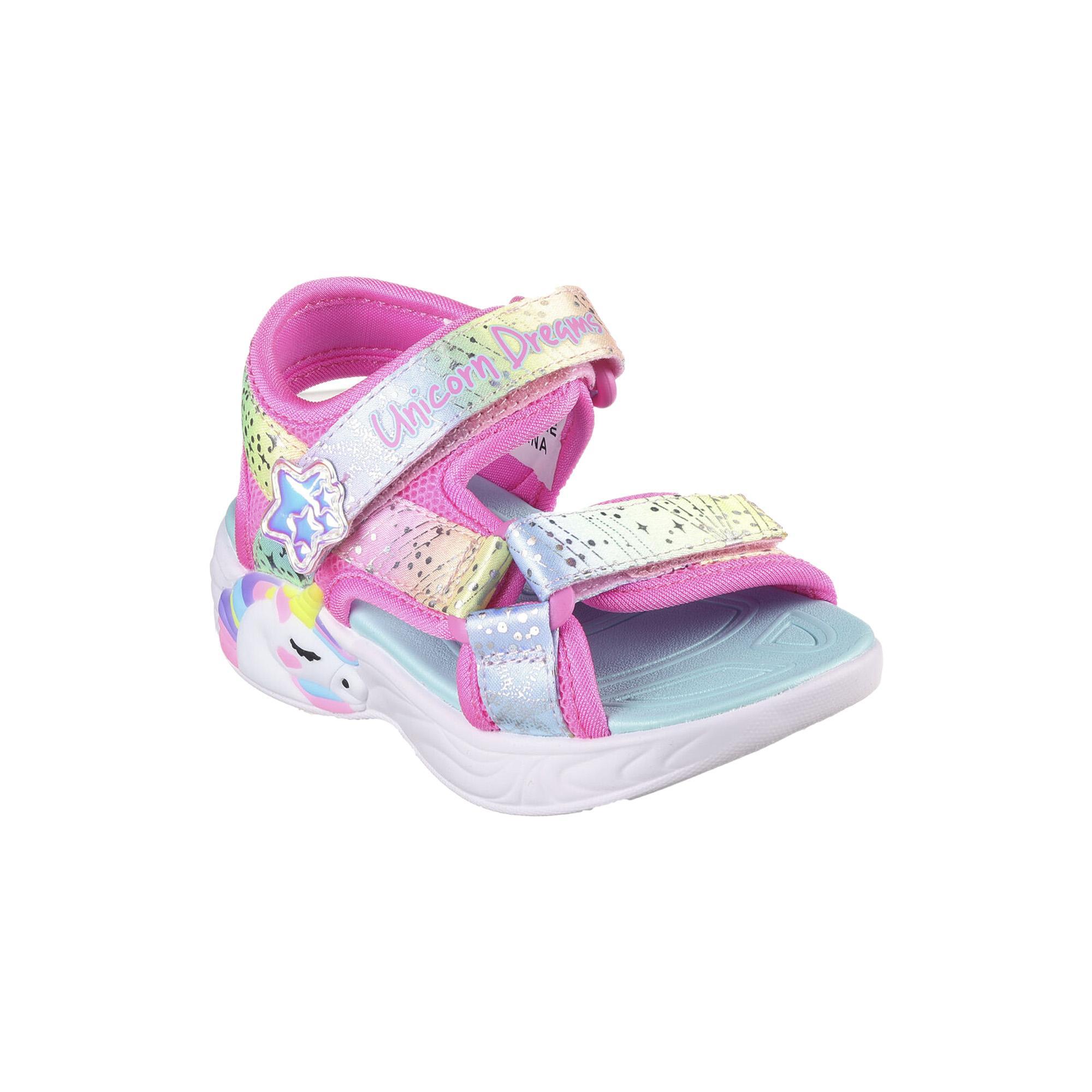 Sandalias Deportivas para Niña Skechers 302682N_PKMT Rosas con Cierre Adherente 2/5