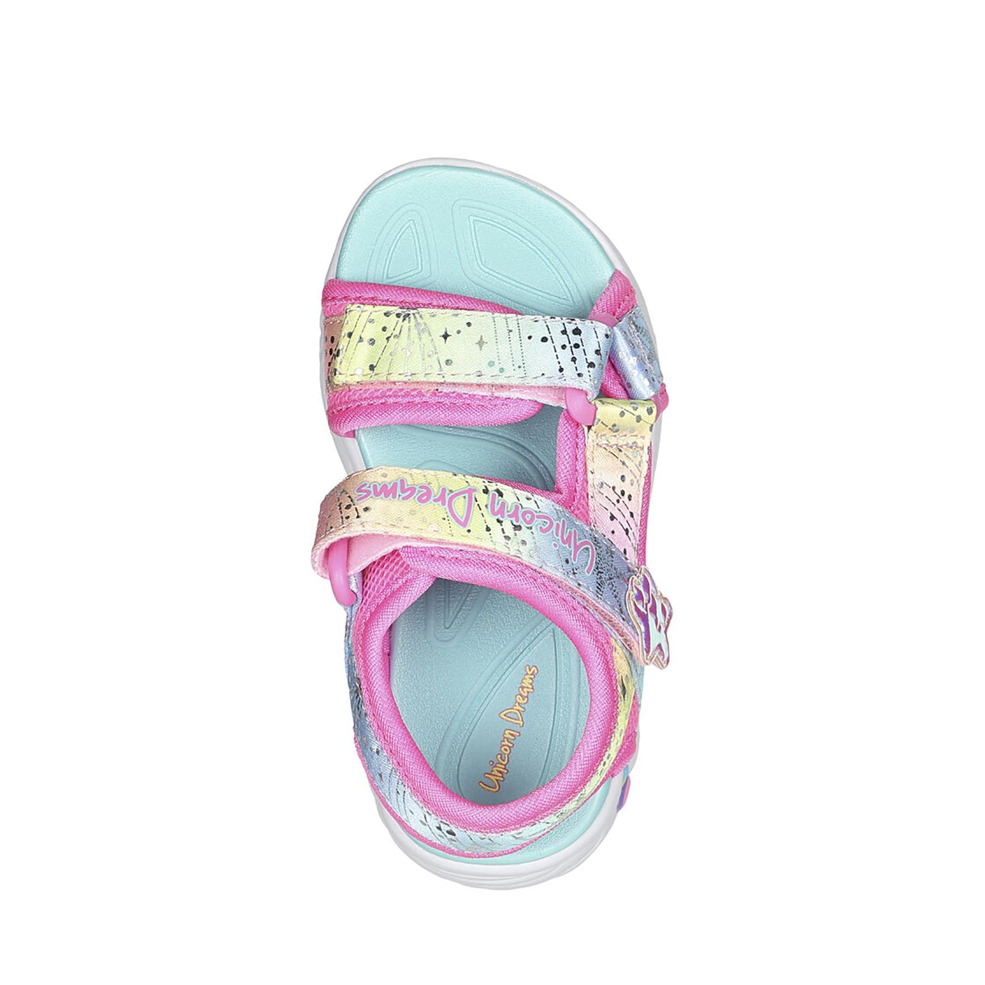 Sandalias Deportivas para Niña Skechers 302682N_PKMT Rosas con Cierre Adherente 5/5