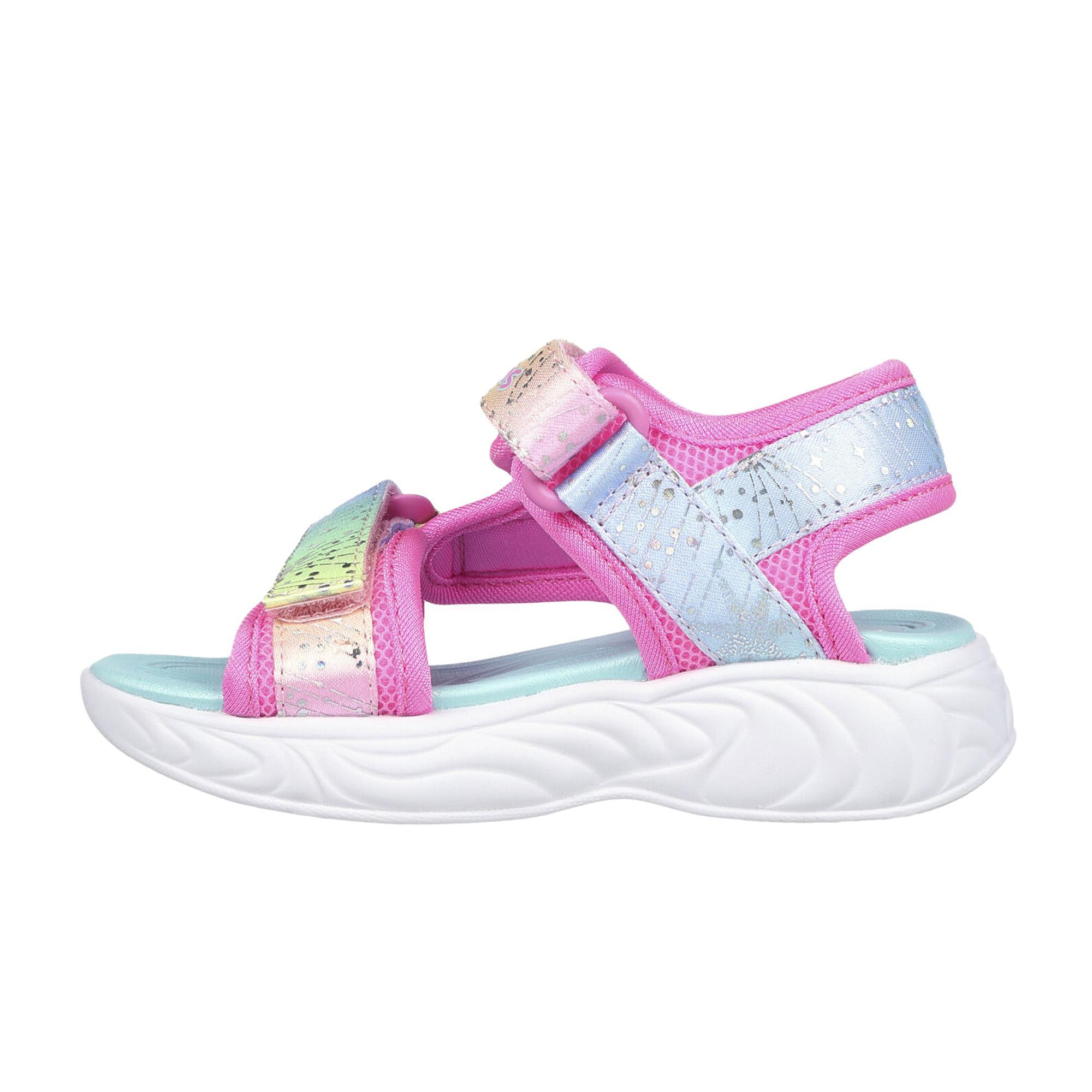 Sandalias Deportivas para Niña Skechers 302682N_PKMT Rosas con Cierre Adherente 4/5