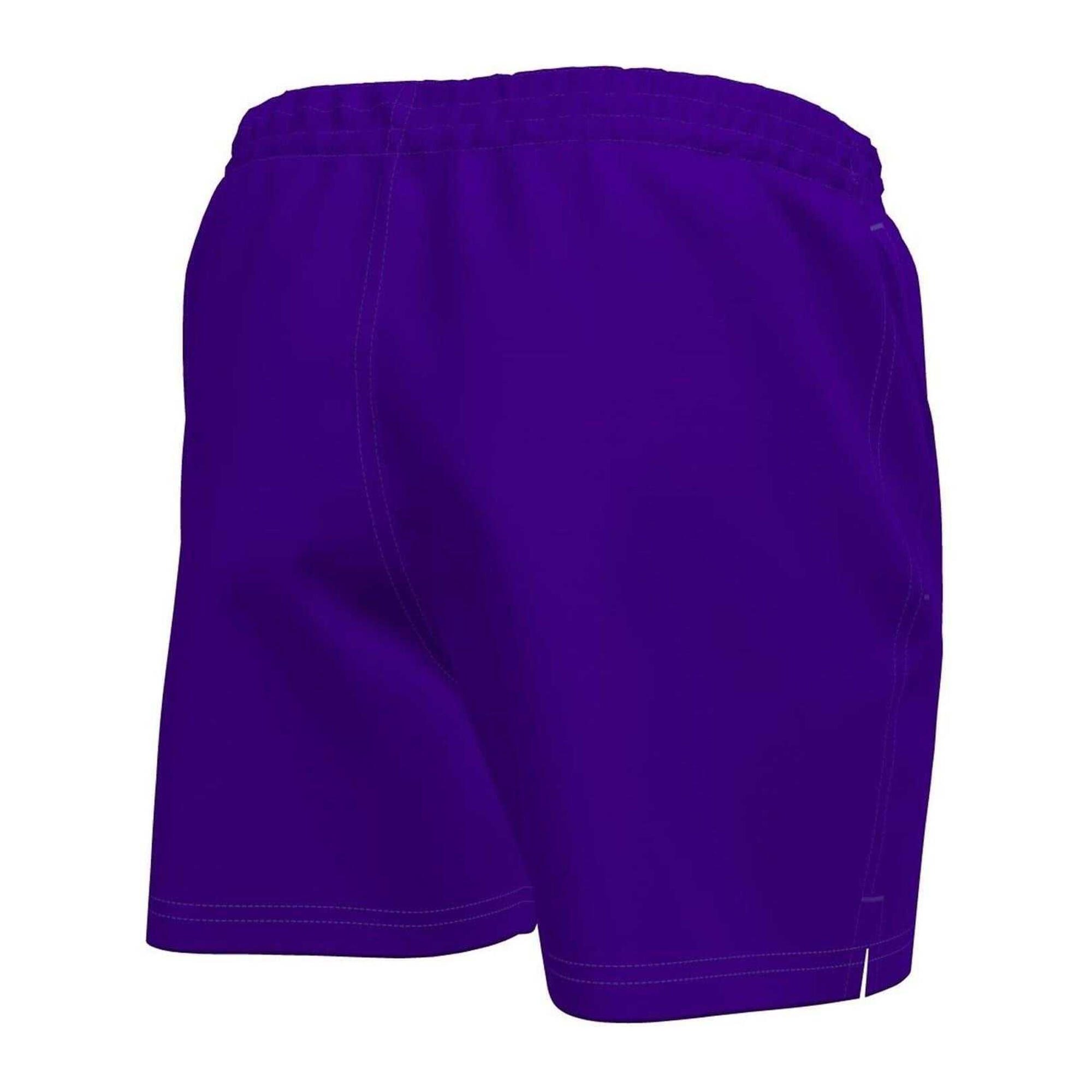 Costume Da Bagno A Pantaloncino Regolare Logo Ricamato Uomo Nike Corte Viola 2/4