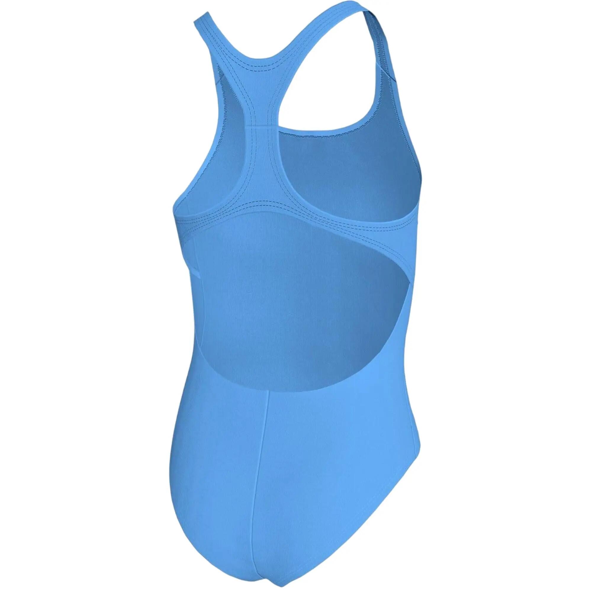 Girls Essential Racerback One Piece Swimsuit (University Blue) 2/4