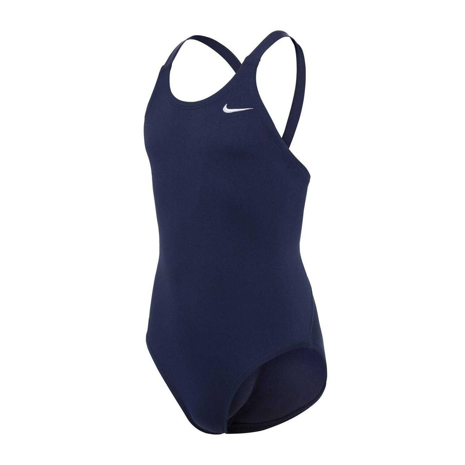 Eendelig Hydrastrong zwempak voor meisjes (Middernacht marine) 3/4