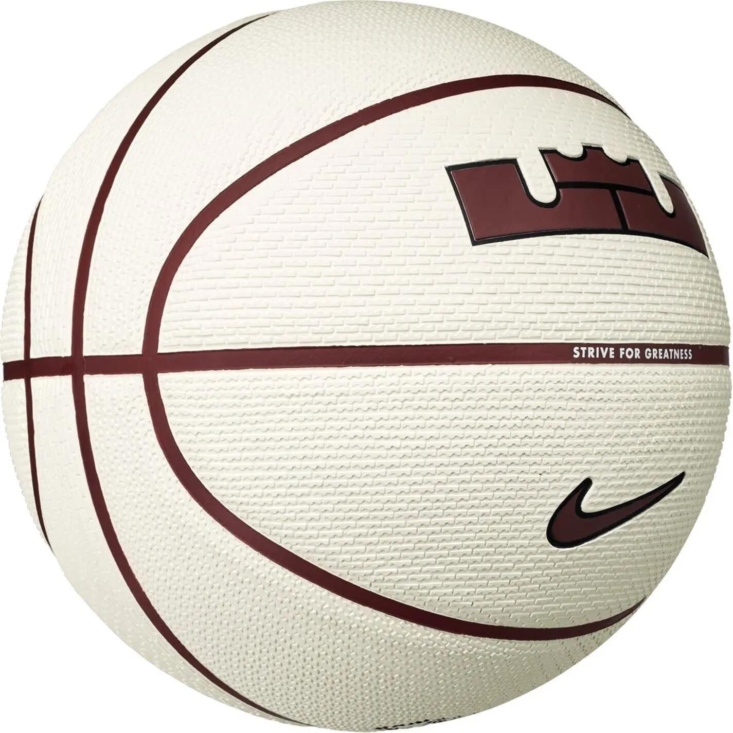 Ballon De Basket LEBRON (Voile / Rouge / Noir) Taille 7 3/3
