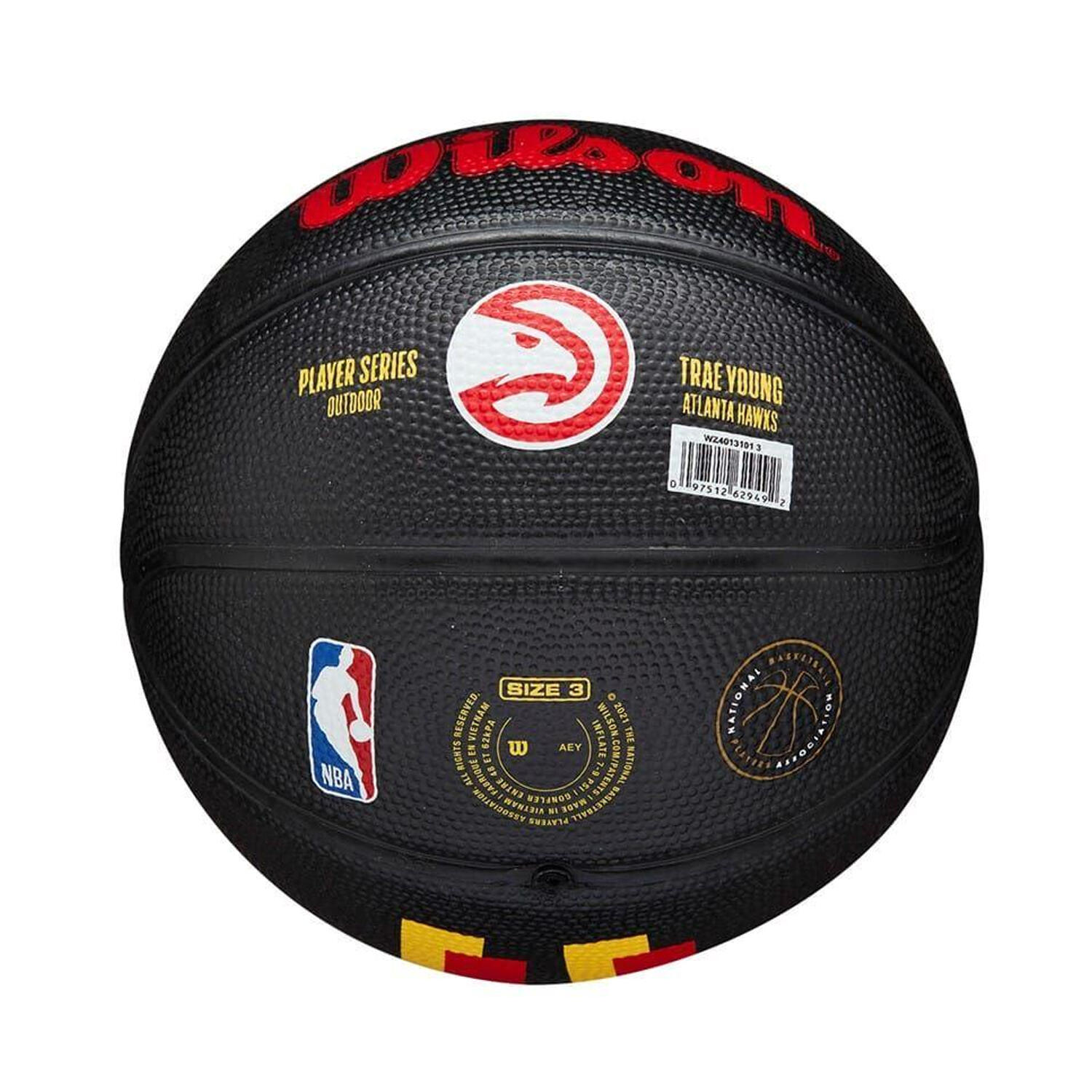 Mini Ballon De Basket Motif/style Joueur (Noir) Taille 3 2/5
