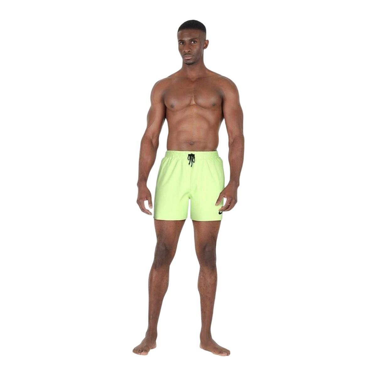Short De Bain SWOOSH Homme (Vert Fluo) 4/4