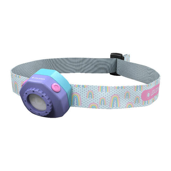 Lampe frontale rechargeable pour enfants – Camping – KIDLED4R Violet